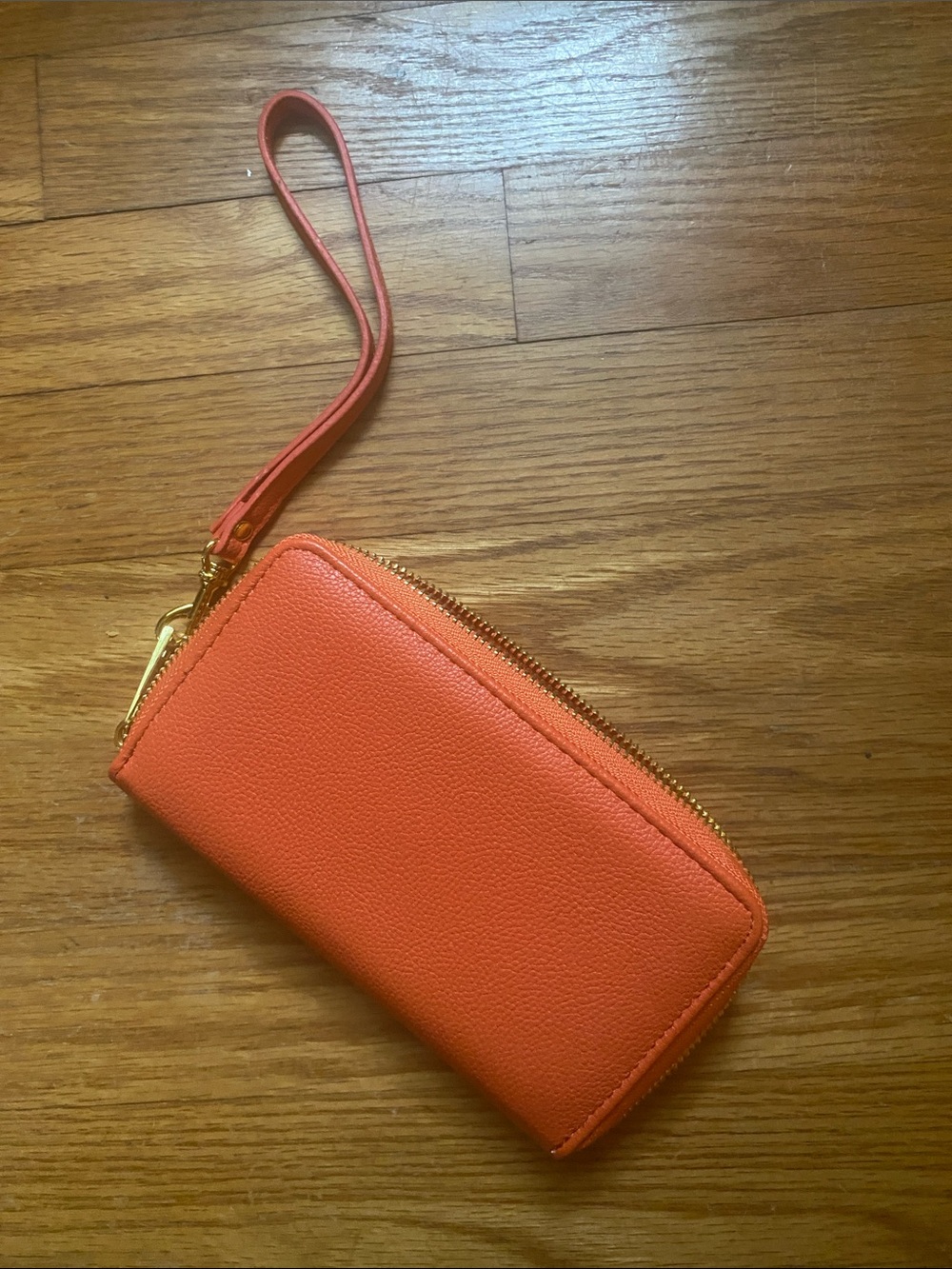 Boon Supply Orange Zip Wristlet Wallet